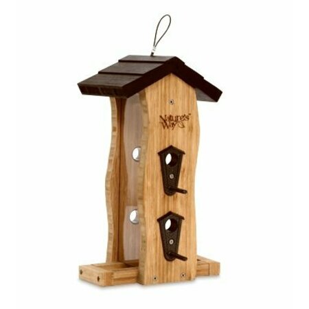 NATURES WAY BIRD PRODUCTS Bamboo Wave Bird Feeder BWF5